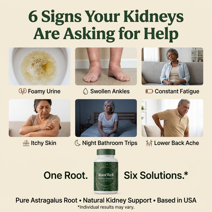 RootWell Astragalus Root Kidney Support (30 Capsules)